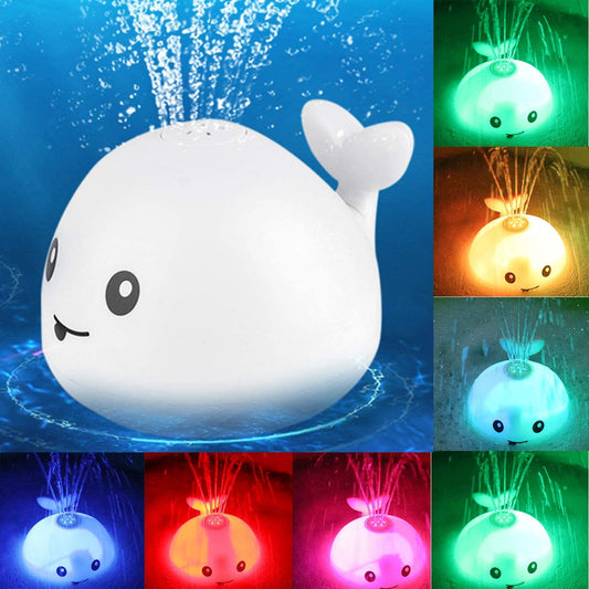 Baby Whale Bath Toy – Color-Changing Fountain Fun! 🐳