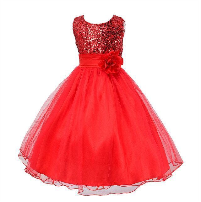 Sparkling Princess Dress – Sequin Bodice & Tulle Overlay Elegance