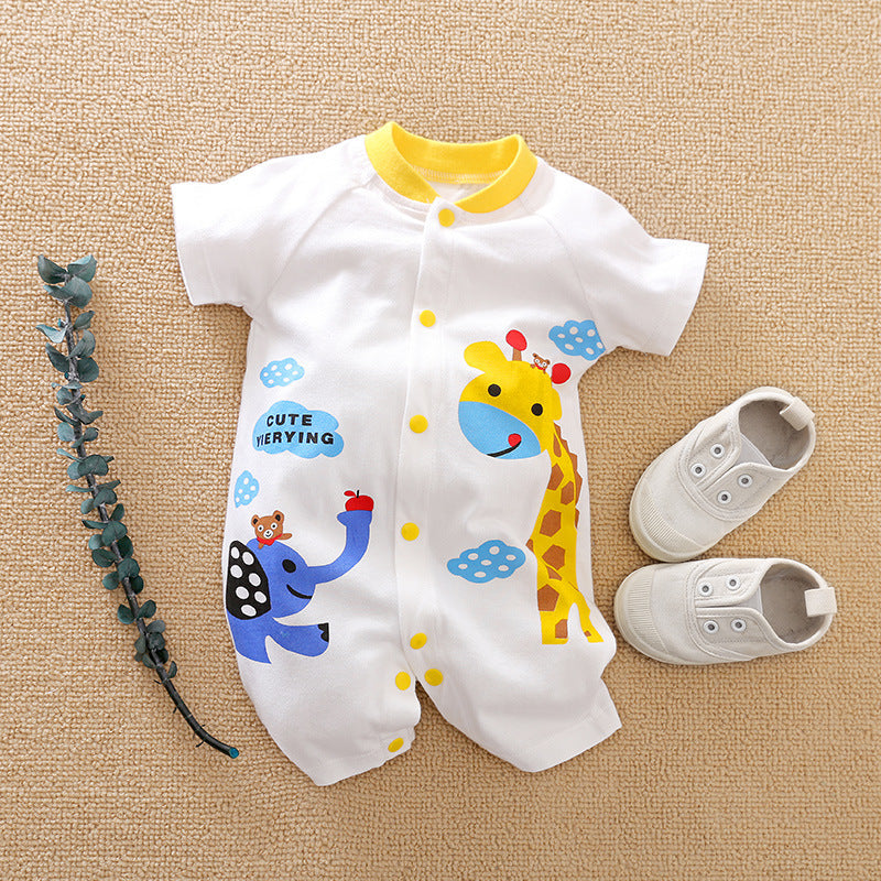 Adorable Safari Animal Romper 🦒🦁🦓